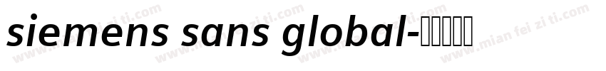 siemens sans global字体转换